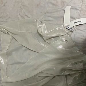 Calvin Klein never worn eggshell color shawl